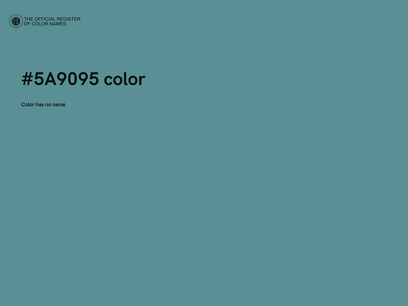 #5A9095 color image