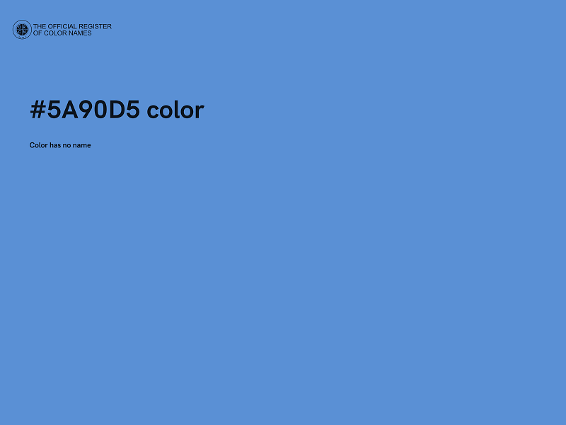 #5A90D5 color image