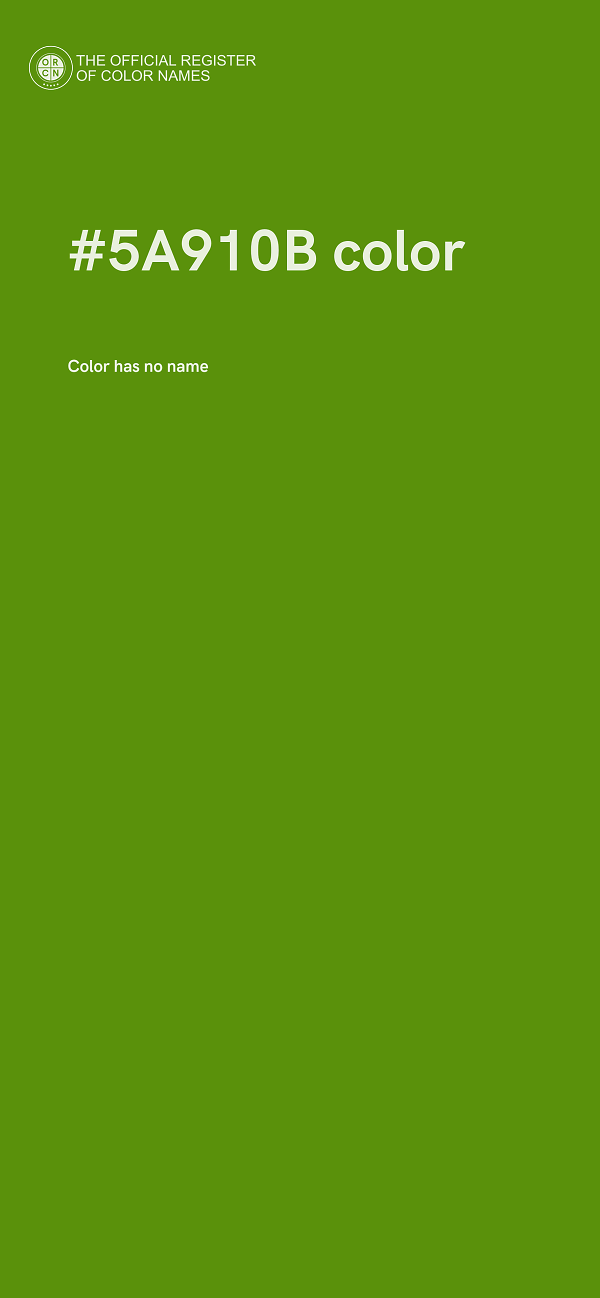 #5A910B color image