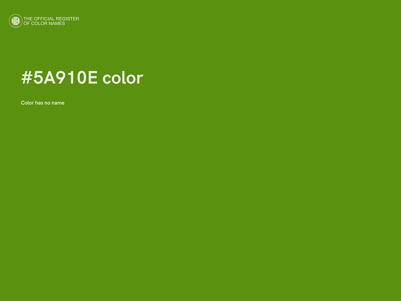 #5A910E color image