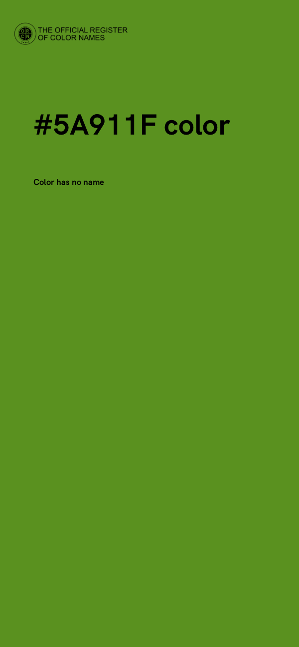 #5A911F color image
