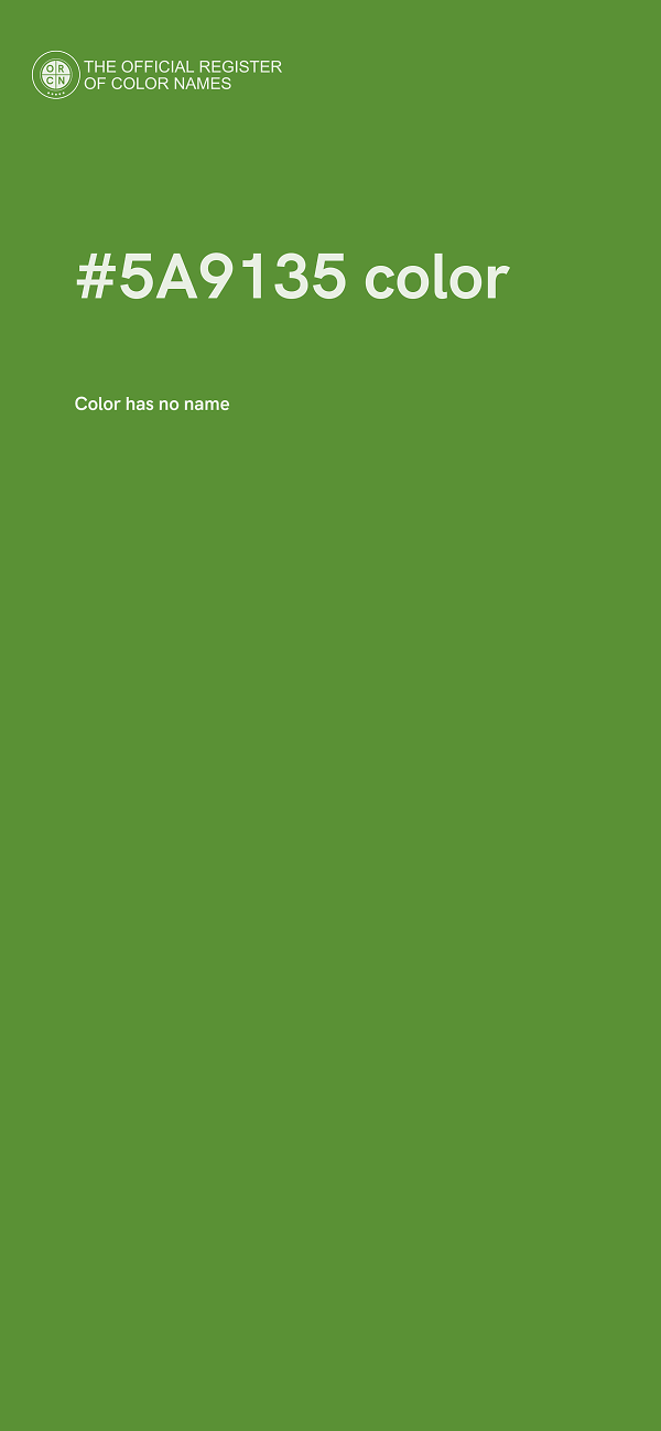 #5A9135 color image