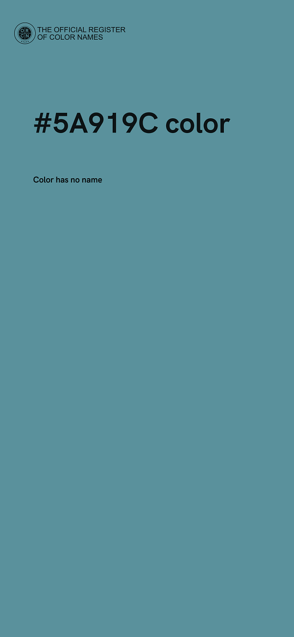 #5A919C color image