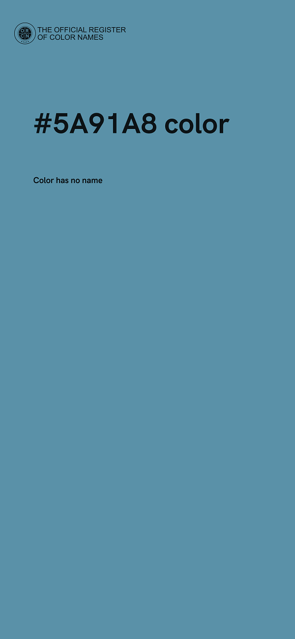 #5A91A8 color image