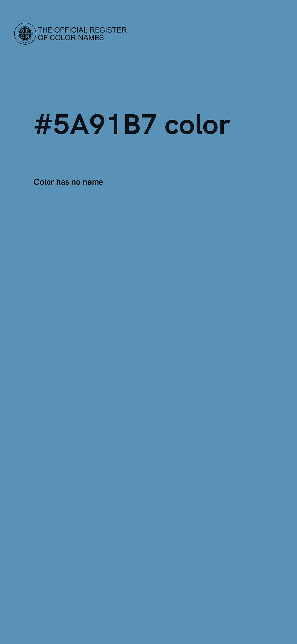 #5A91B7 color image