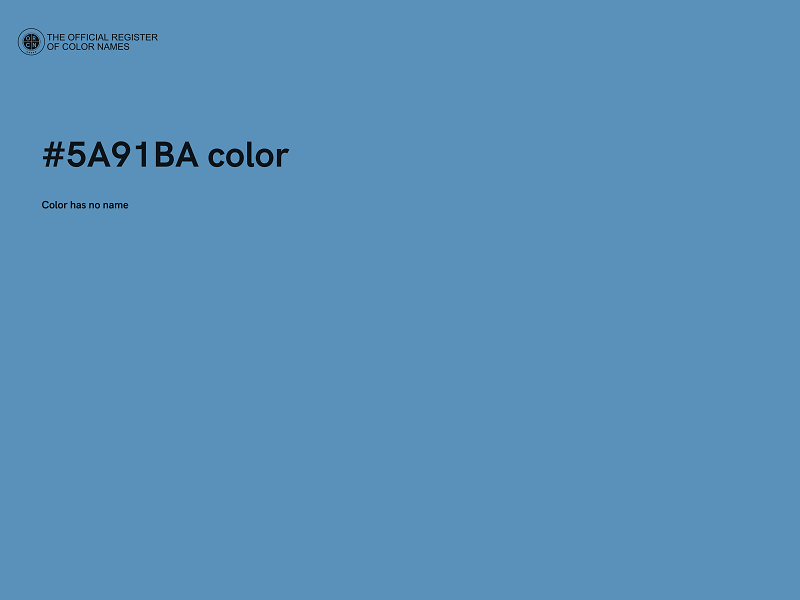 #5A91BA color image