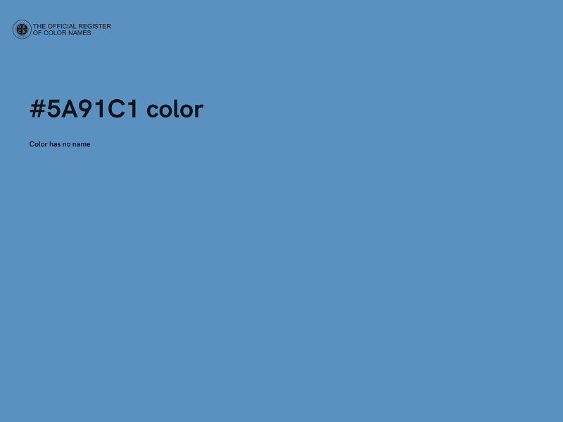 #5A91C1 color image