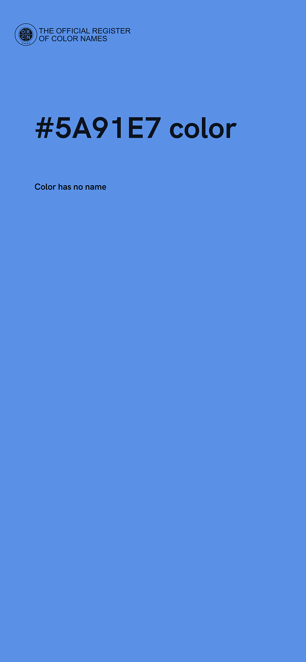 #5A91E7 color image