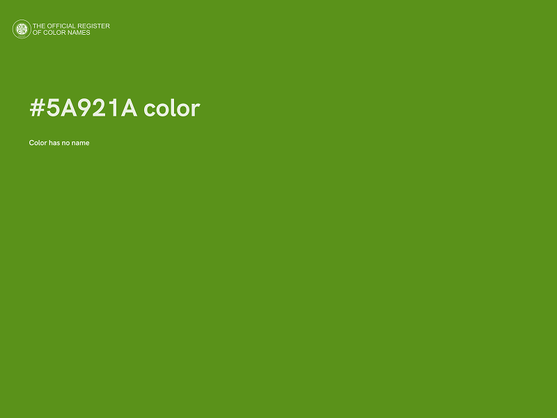 #5A921A color image