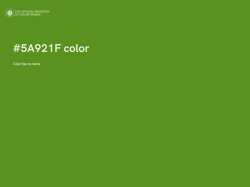 #5A921F color image