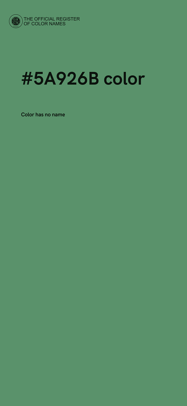 #5A926B color image