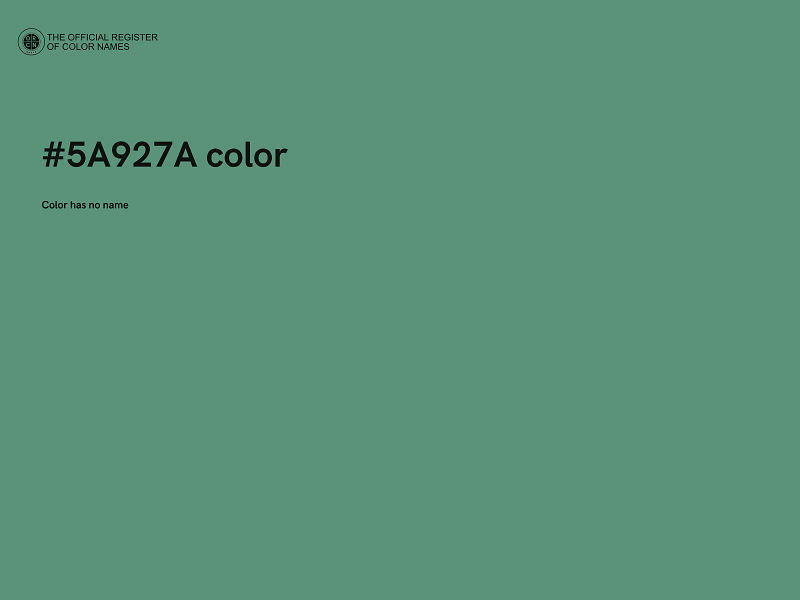#5A927A color image