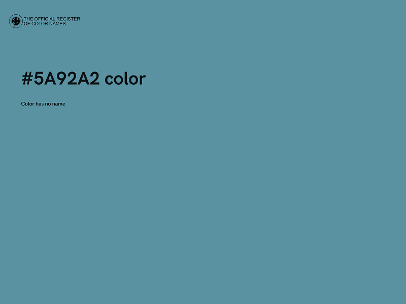 #5A92A2 color image