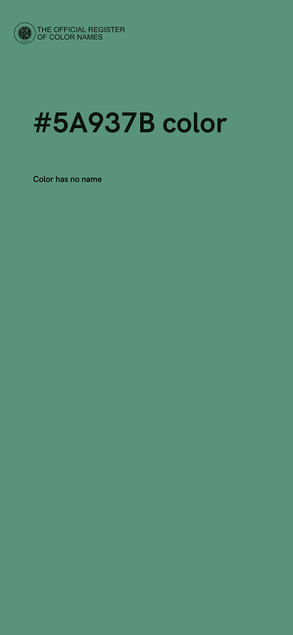 #5A937B color image