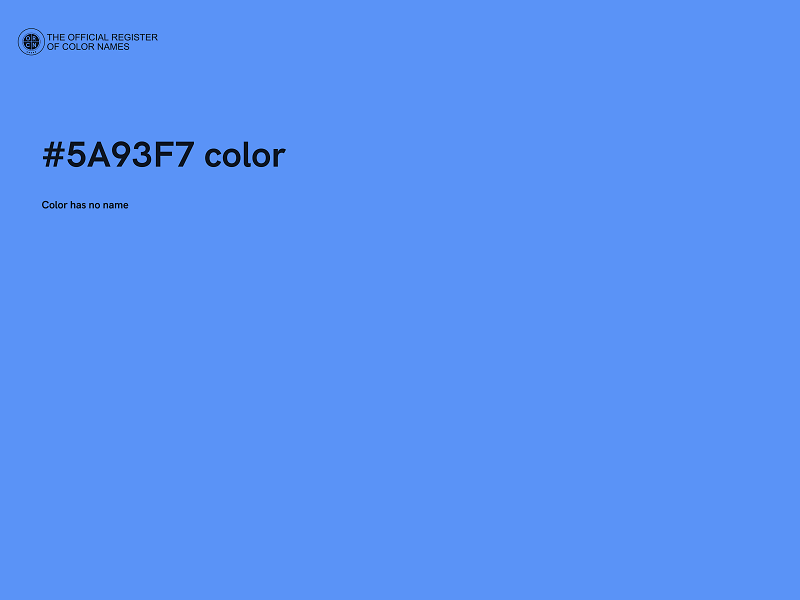 #5A93F7 color image