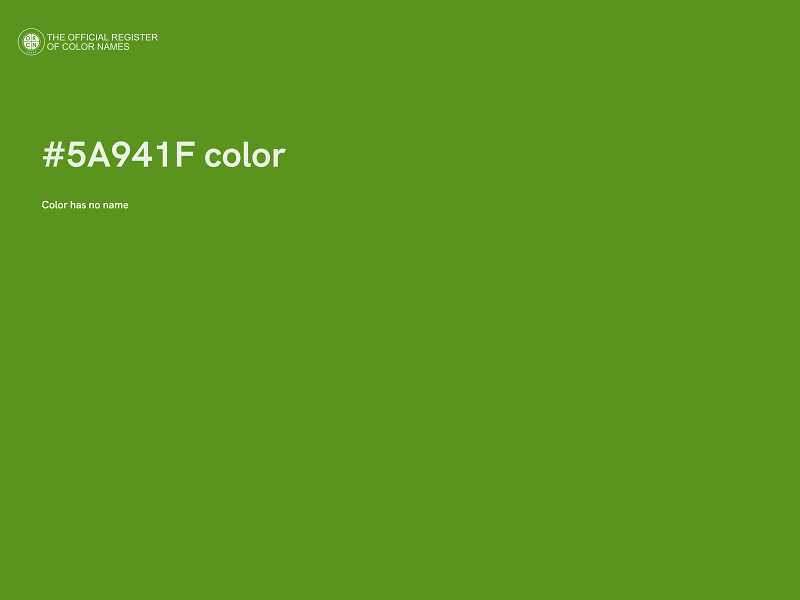 #5A941F color image