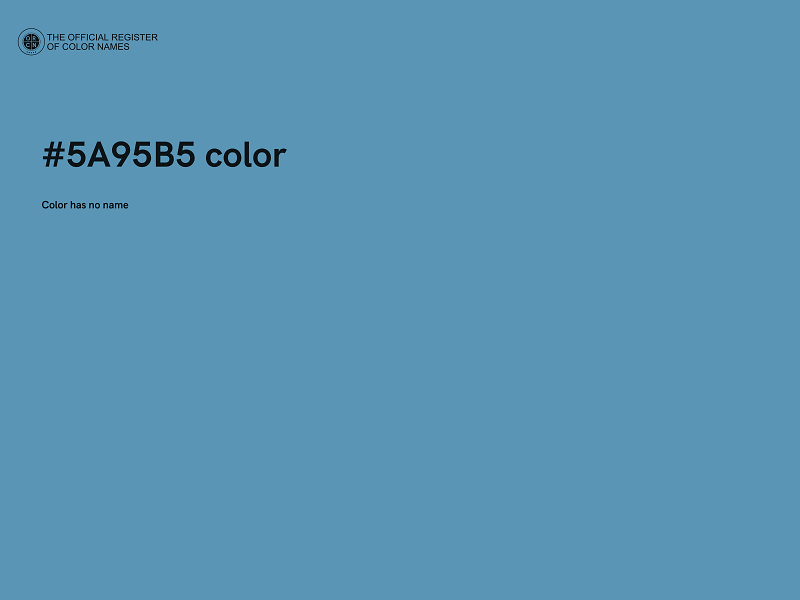 #5A95B5 color image