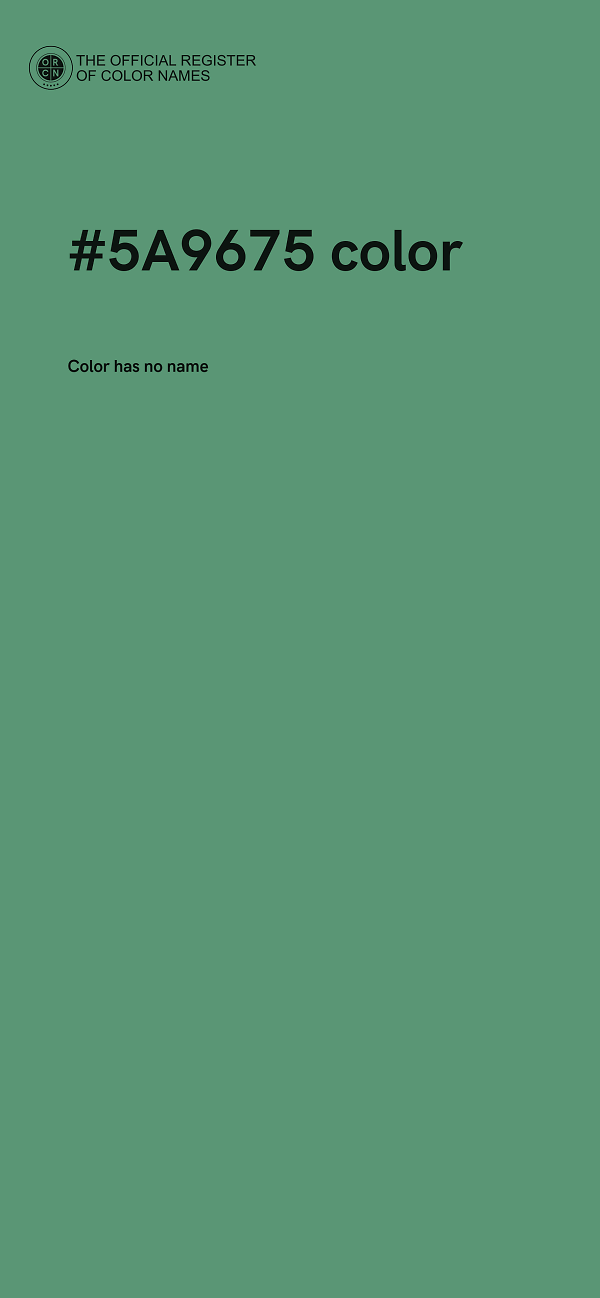 #5A9675 color image