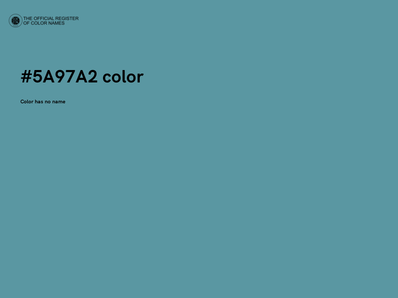 #5A97A2 color image