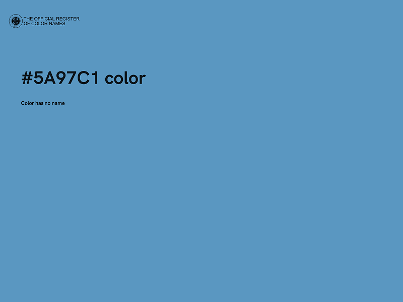 #5A97C1 color image