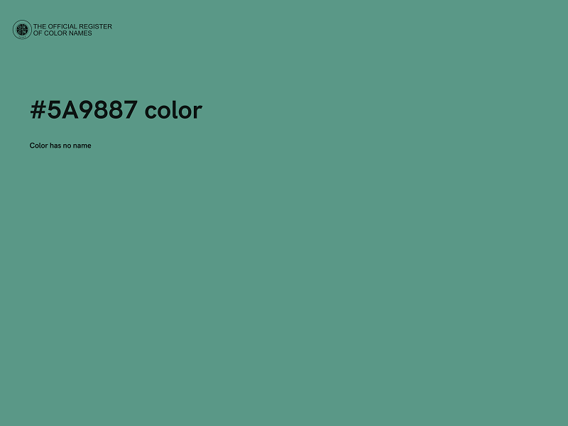 #5A9887 color image