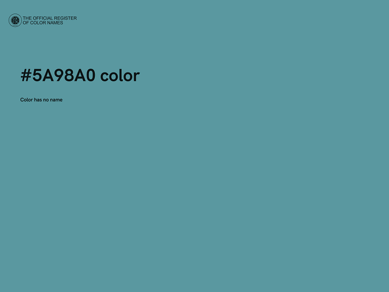 #5A98A0 color image