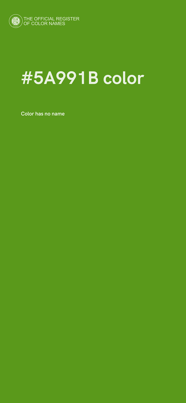 #5A991B color image