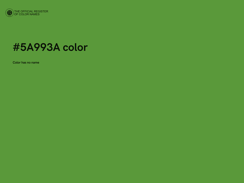 #5A993A color image