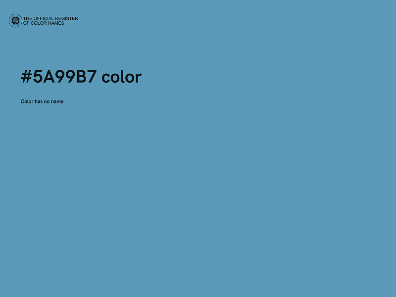 #5A99B7 color image