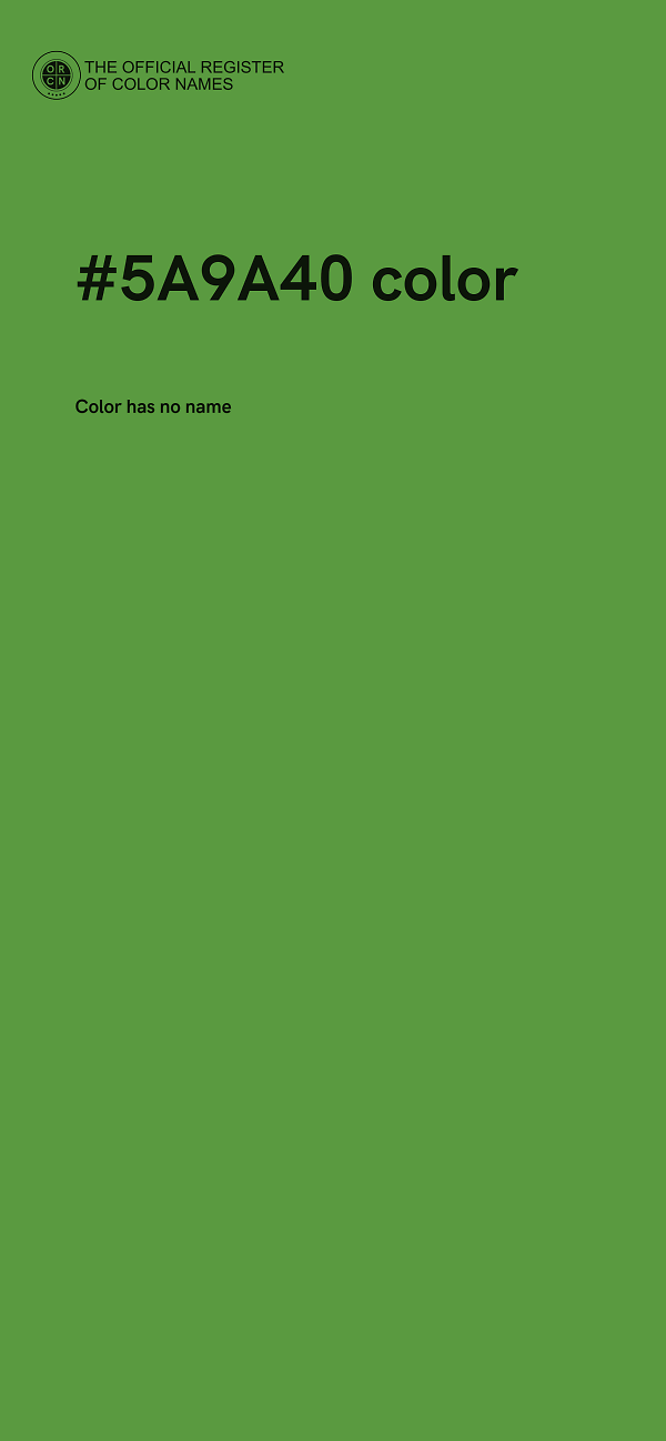 #5A9A40 color image
