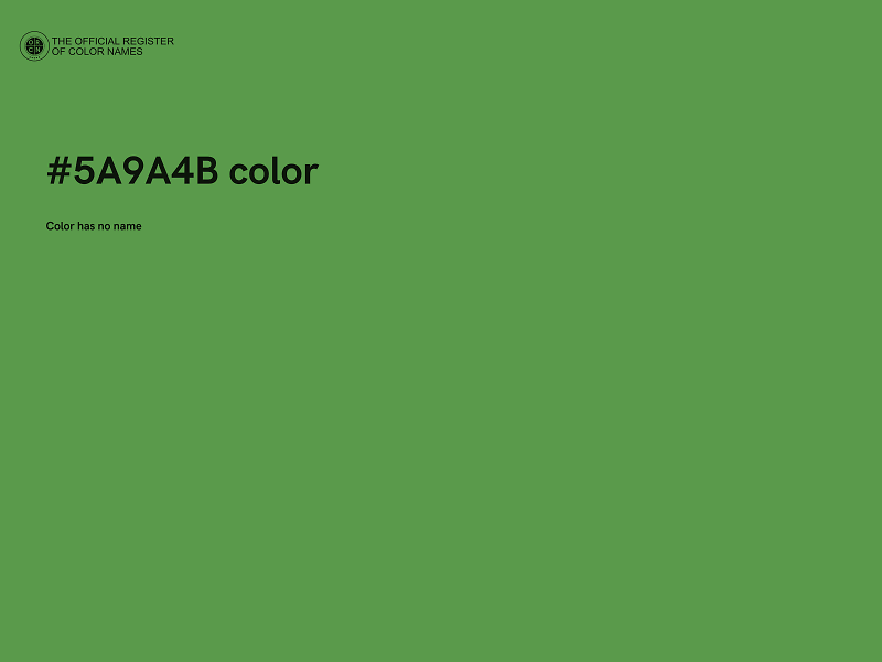 #5A9A4B color image