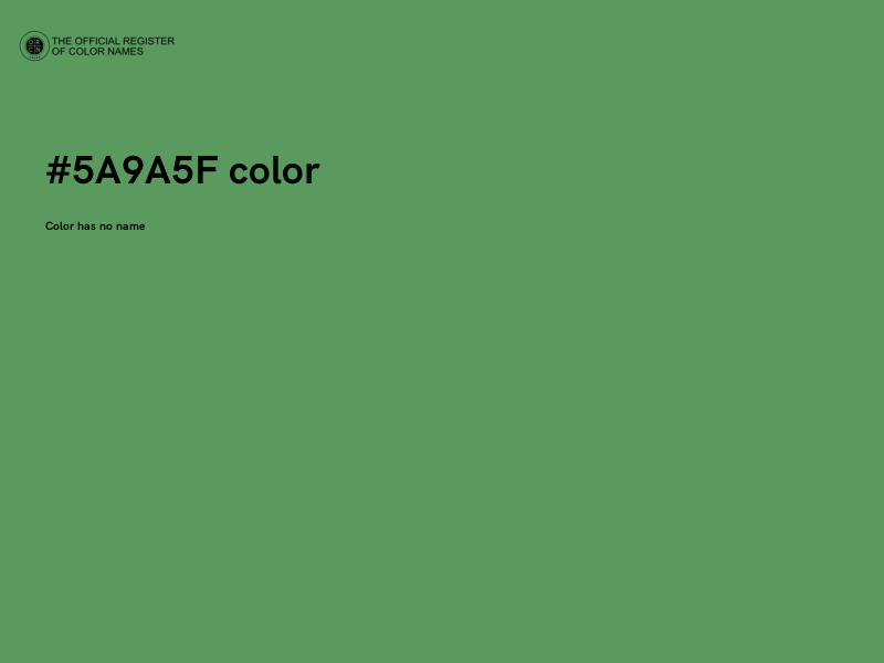 #5A9A5F color image