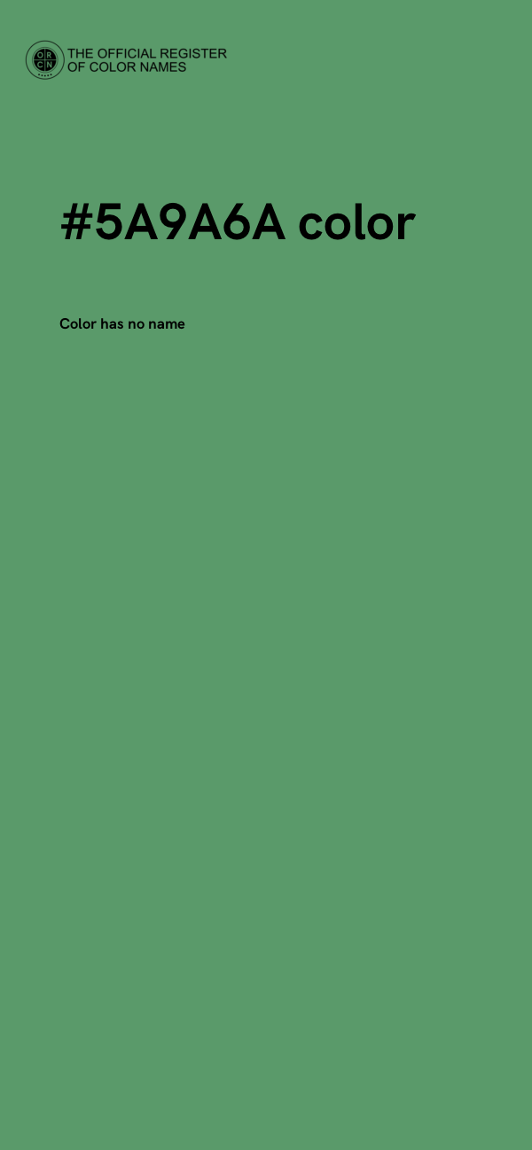#5A9A6A color image