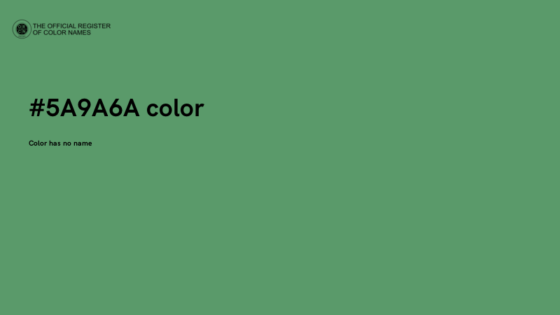 #5A9A6A color image
