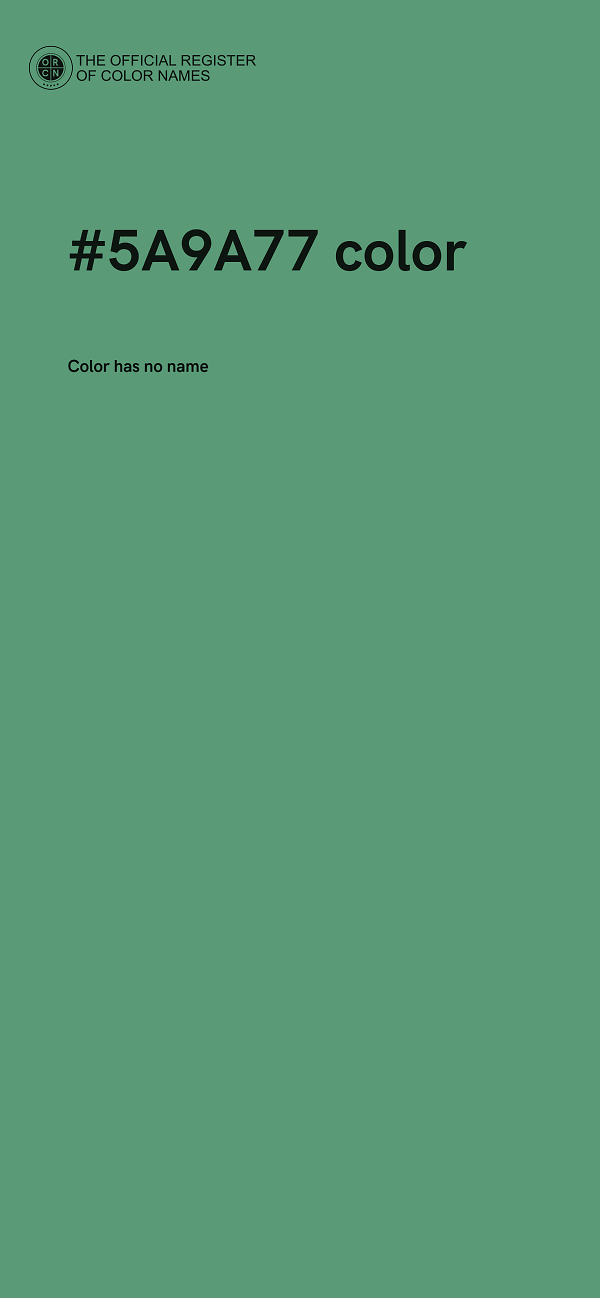 #5A9A77 color image