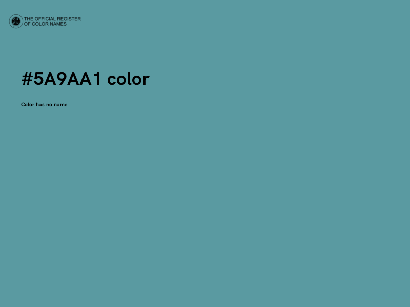 #5A9AA1 color image