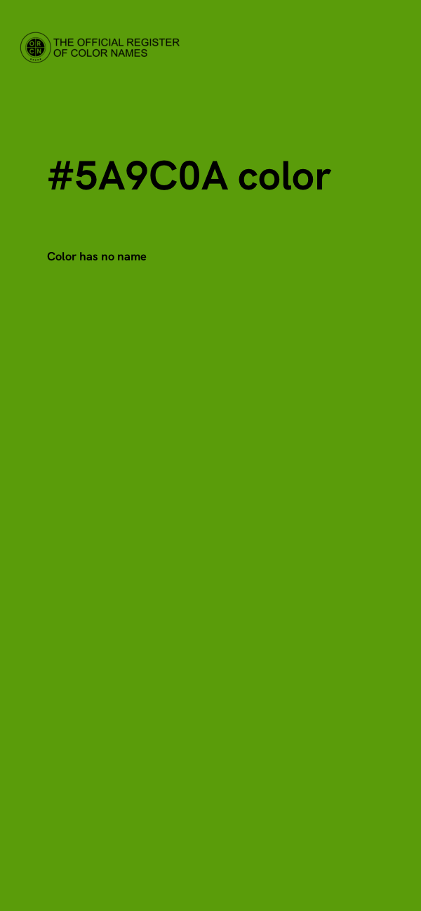 #5A9C0A color image