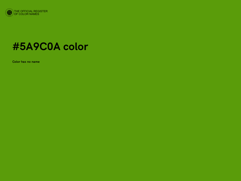 #5A9C0A color image
