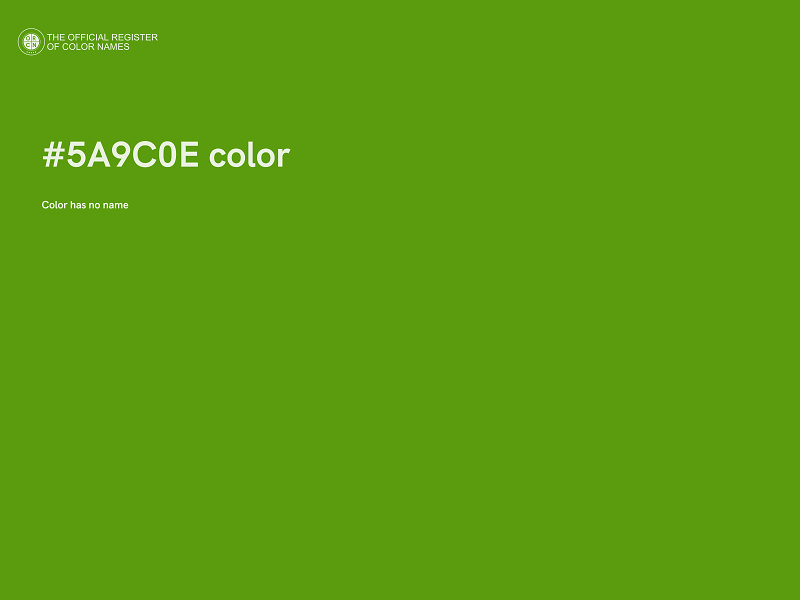 #5A9C0E color image