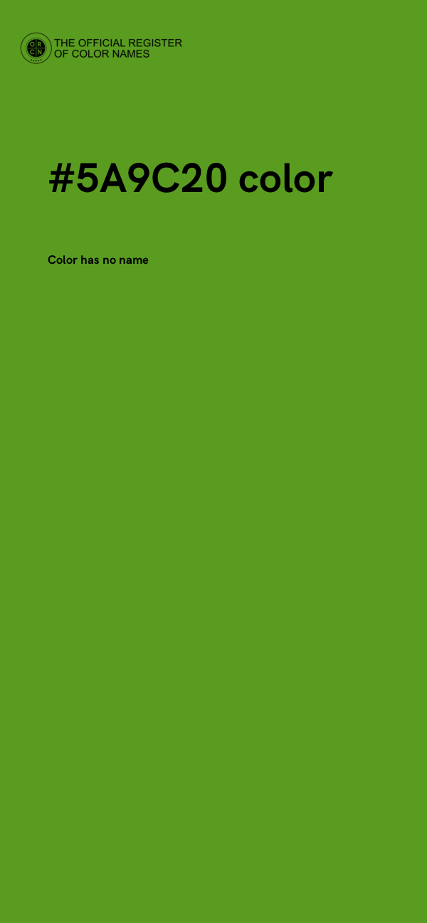 #5A9C20 color image