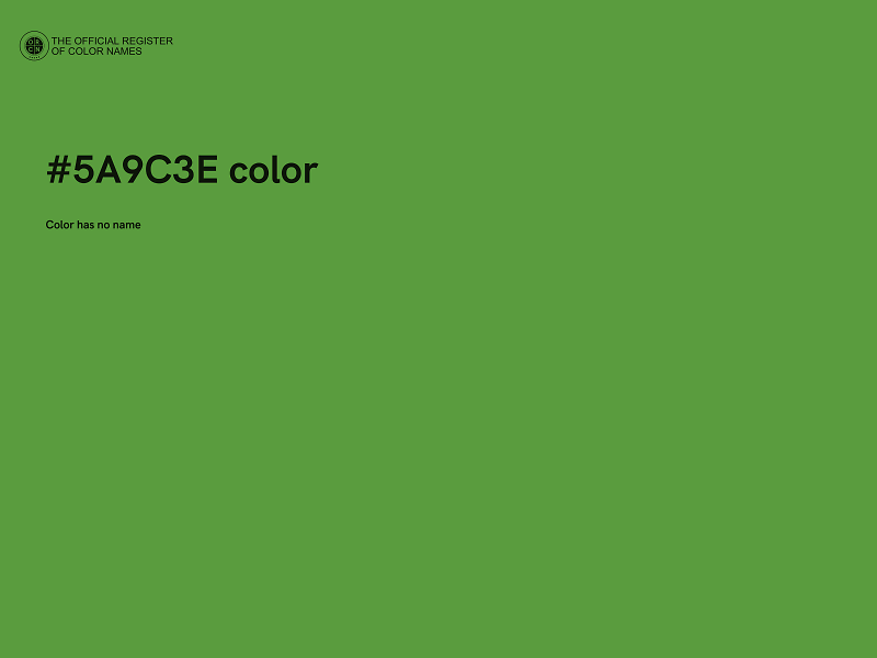 #5A9C3E color image
