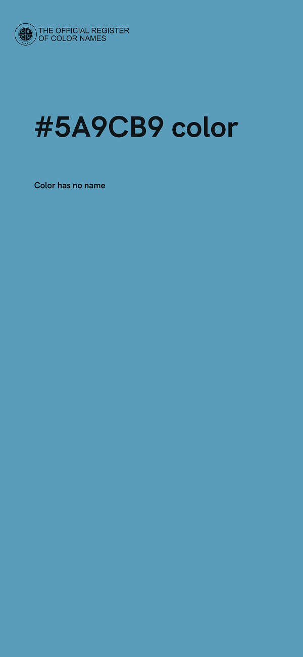 #5A9CB9 color image