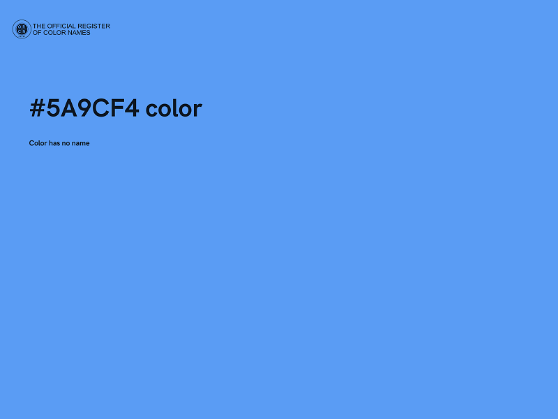 #5A9CF4 color image