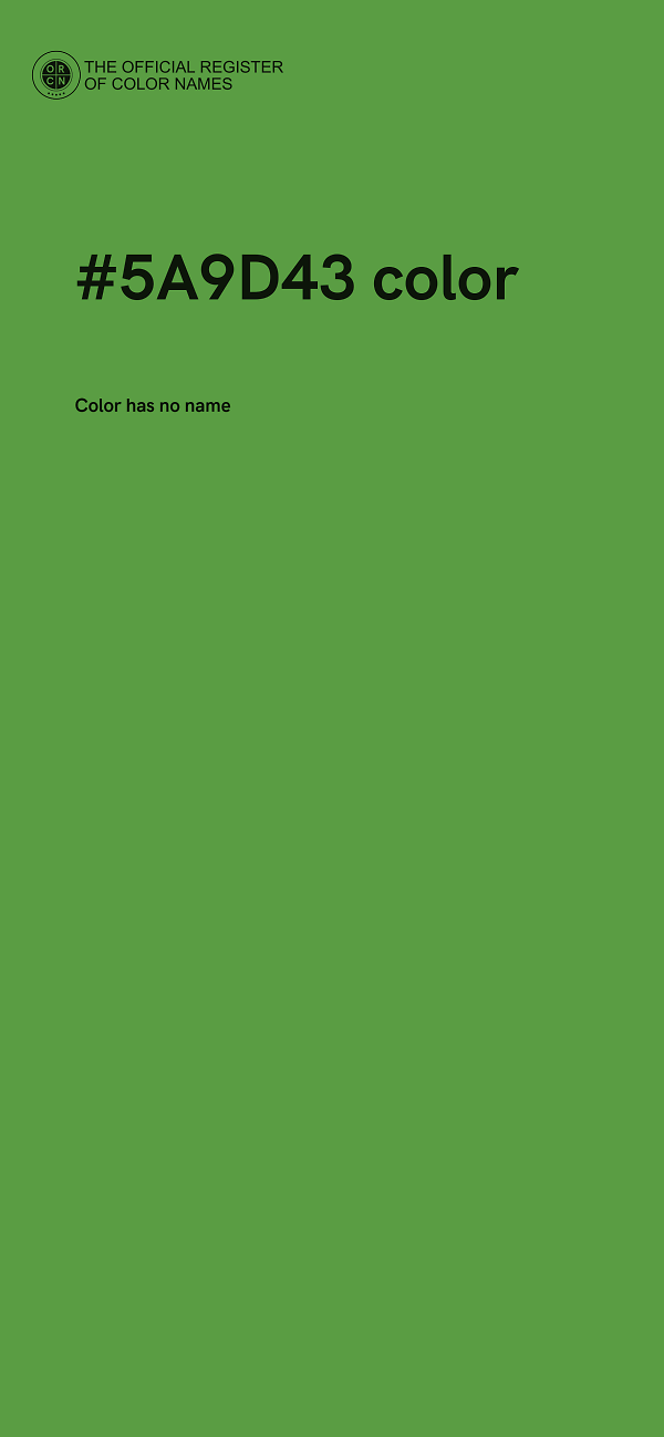 #5A9D43 color image