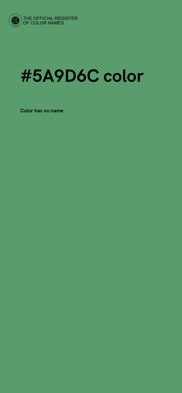 #5A9D6C color image
