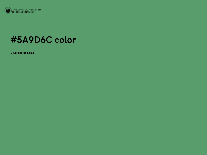 #5A9D6C color image