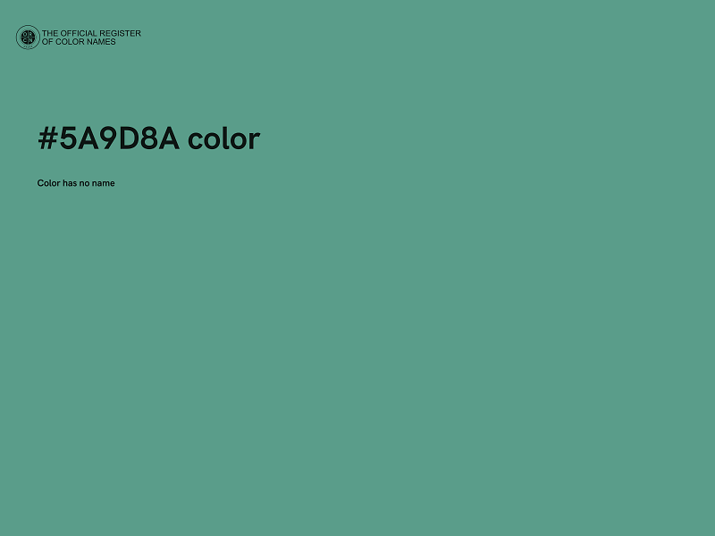 #5A9D8A color image