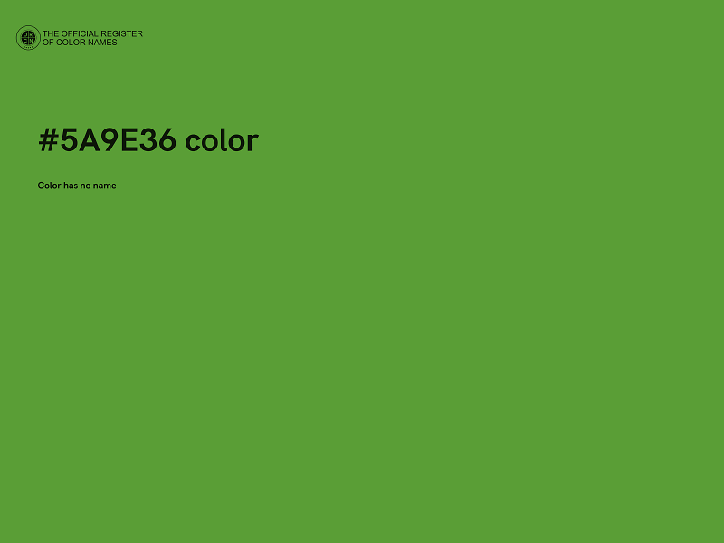 #5A9E36 color image