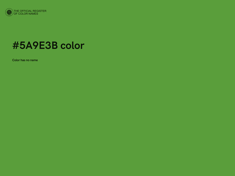 #5A9E3B color image