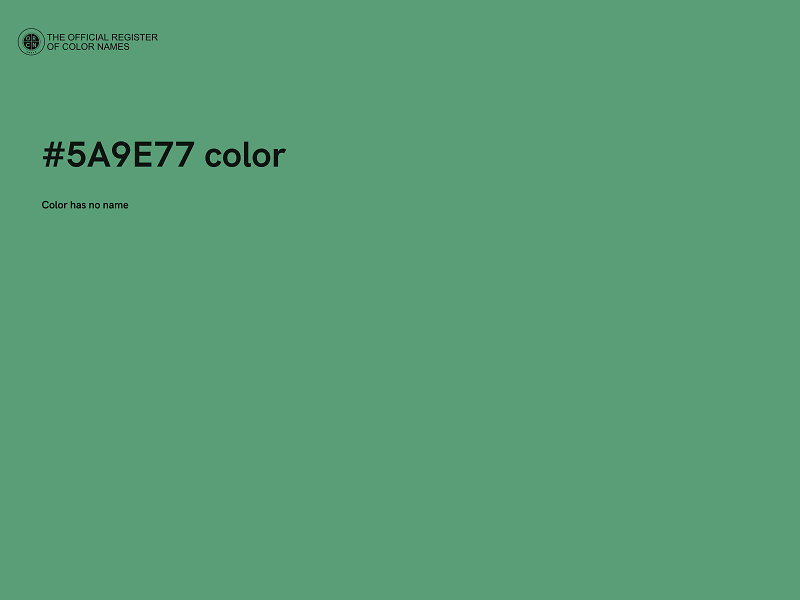 #5A9E77 color image